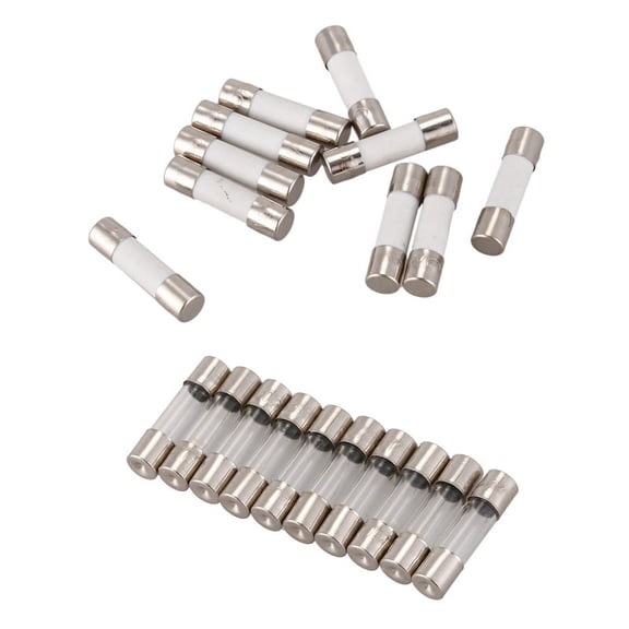 20Pcs 250V Quick Fast Blow Glass Fuses Tubes 5mm x 20mm 250V-0.5A & 0.2A 200MA