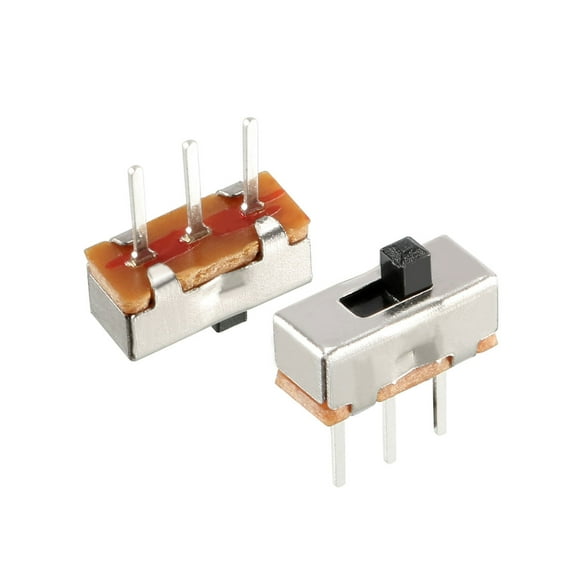 20Pcs 2mm Vertical Slide Switch SPDT 1P2T 3 Terminals Panel Latching