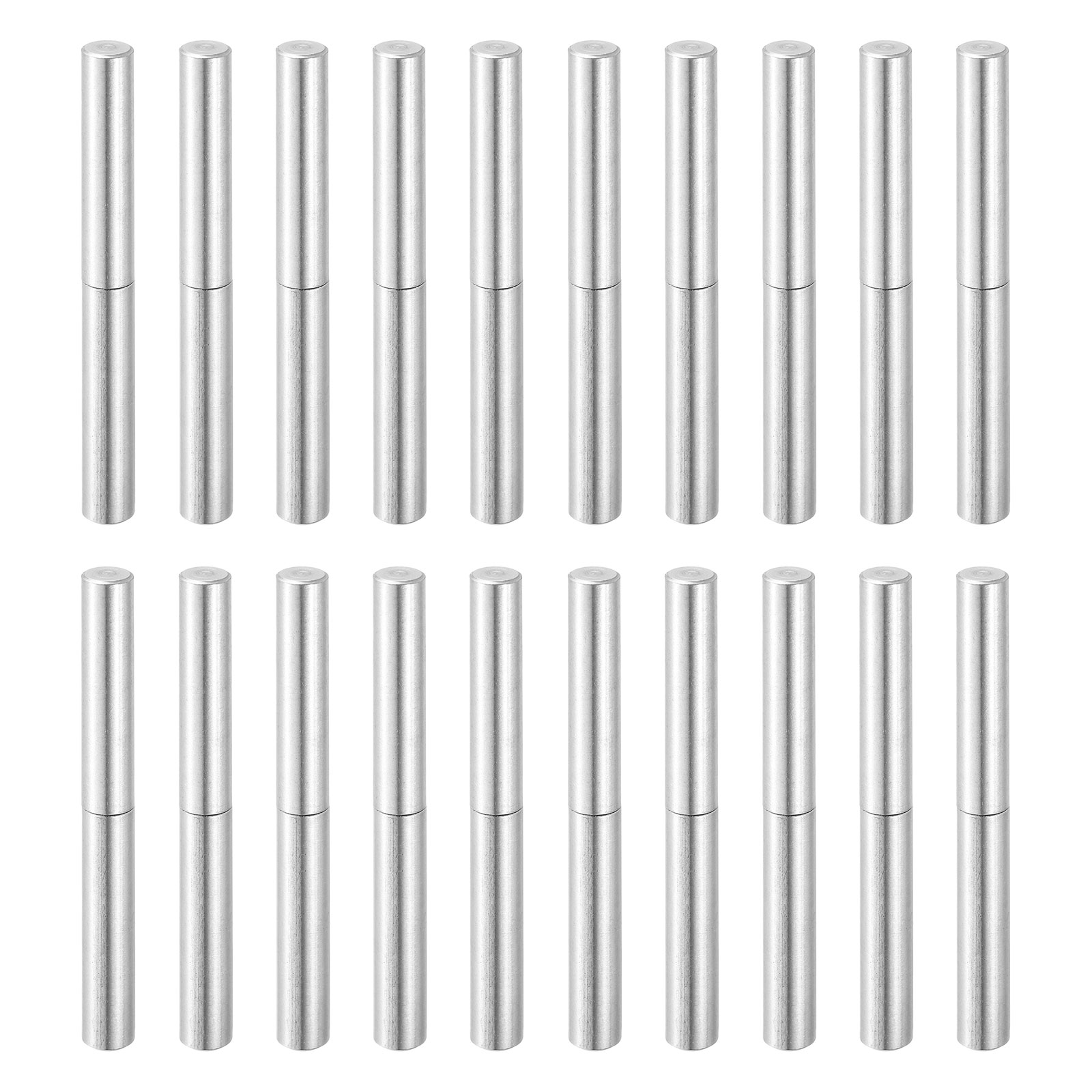 20Pcs 3-1/8" x 5/16" (LxD) Weld on Barrel Hinge for Metal Gate, Silver