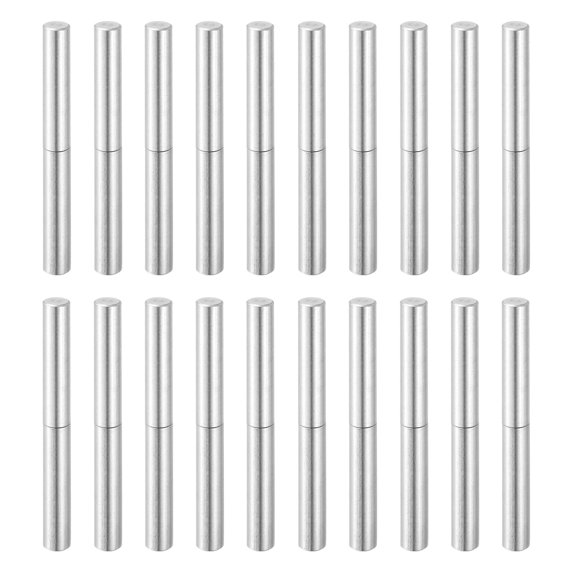 20Pcs 3-1/8" x 5/16" (LxD) Weld on Barrel Hinge for Metal Gate, Silver