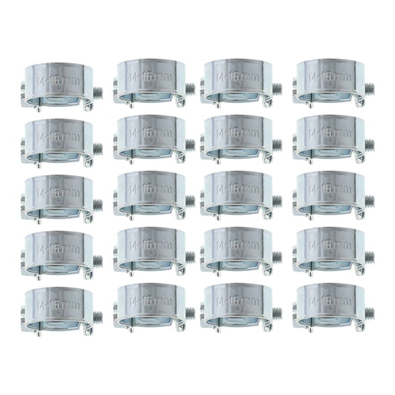 20Pcs 3/8 inch Fuel Injection Gas Line Hose Clamps Clip Pipe Auto Vacuum Coolant