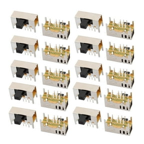 20Pcs 3 Position 8P 2P3T Panel Mount Micro Slide Switch Latching Toy Switch