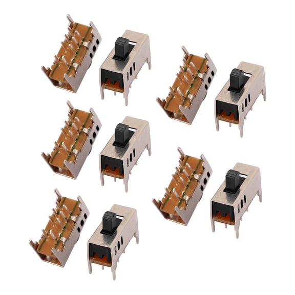 20Pcs 3 Position 8P 2P3T Panel Mount Slide Switch Latching Power Switch
