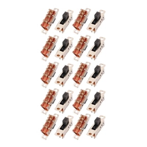 20Pcs 3 Position 8P DPDT Panel Mount Micro Slide Switch Latching Toggle Switch