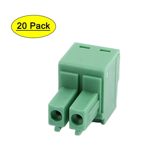 20Pcs 300V 2EDGK 3.81mm Pitch 2-Pin PCB Screw Terminal Block Connector