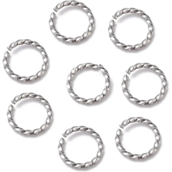 20Pcs 304 Stainless Steel Jump Rings Open Jump Rings Stainless Steel Color Jump Rings for Jewelry Making Supplies and Necklace Repair 10x1.3mm Making DIY