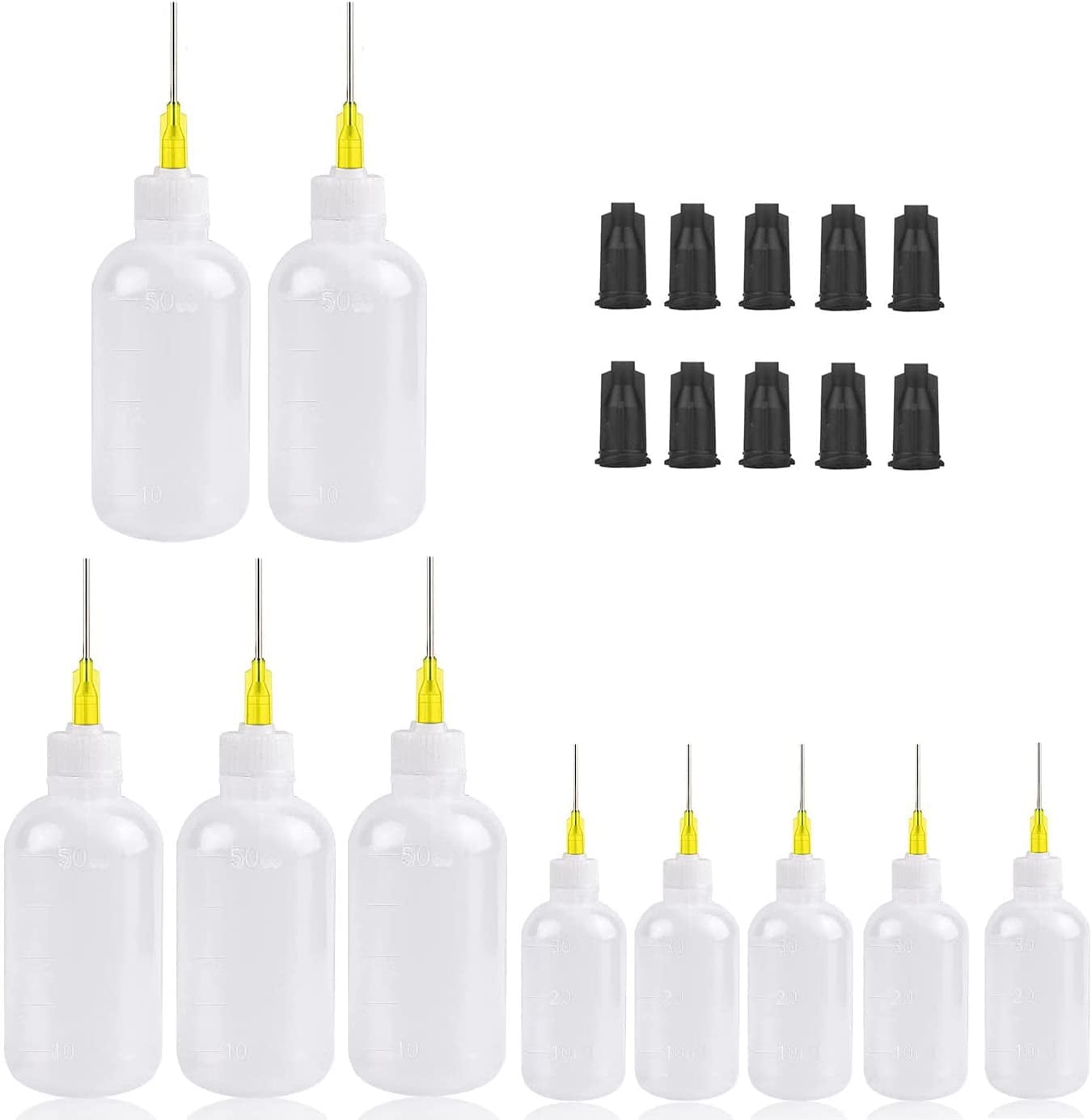 20Pcs 30ml 50ml Precision Tip Applicator Bottles Kit, Dispensers