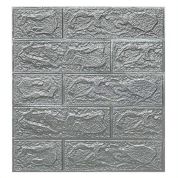 20Pcs 3D Brick Wall Stickers, Self Adhesive XPE Foam Wall Panels 15.2 x 13.8in Small Size DIY Decor Tiles