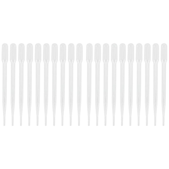 20Pcs 3ML Disposable Plastic Eye Dropper Set Transfer Graduated Pipettes