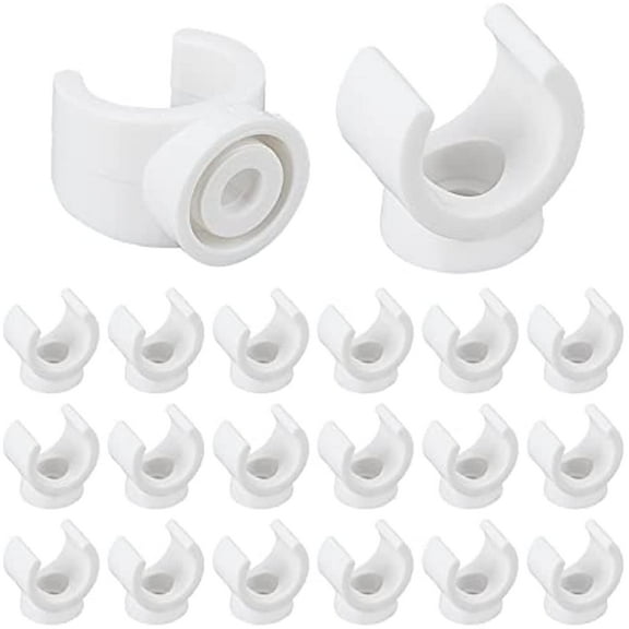 20Pcs 4/5-Inch U-Hook PEX Holder TV Tray Replacement Clips PVC Water Pipe Clamps Talon Clamps Pipe Support Fit for 15.5mm OD Pipe Plastic Socket to Fix Corresponding Pipes
