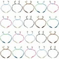 thumbnail image 1 of 20Pcs 5 Colors Adjustable Nylon Bracelets Cord Bracelet Thread Link Rope Twist Cord Beaded Chain with Gold Open Jump Rings for Jewelry Making Friendship Bracelet DIY Crafts Findings, 1 of 8