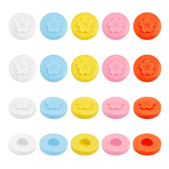 20Pcs 5 Colors Button Covers
