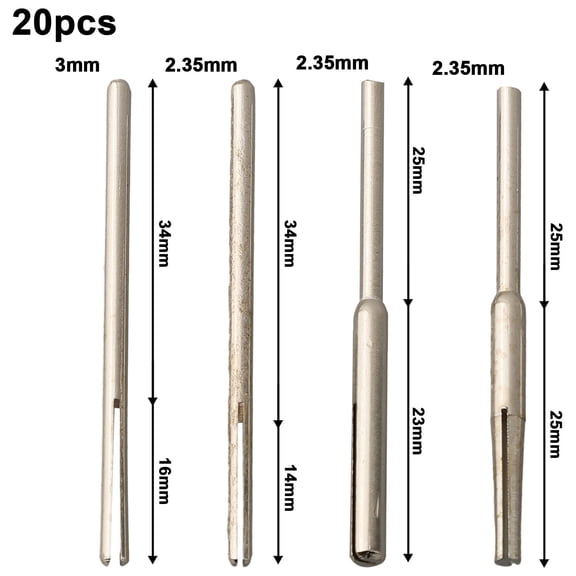 20Pcs 50Mm Length Sandpaper Clamp Abrasive Holder Clip Rod Alloy For Sandpaper Polishing Papers Rotary Power Tool Accessories Fangkenuo