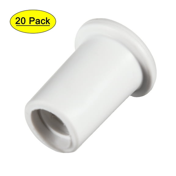 20Pcs 6.5mm Inner Dia Strain Relief Cord Boot Protector Cable Sleeve White