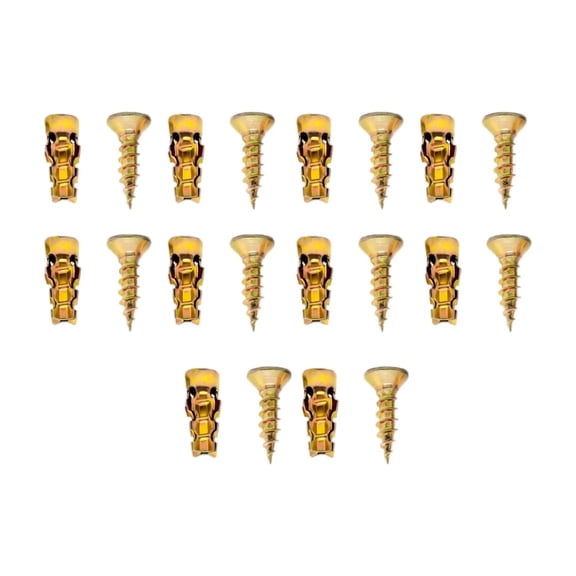 20Pcs 6 x 14mm Door Hinge Thread Repair Screws, 20Pack/60Pack/100Pack/200Pack Short Expansion Screw Set, Stripped Thread Repair Fixer for Cabinet, Tile, Stone and Partition Hinge Mounting