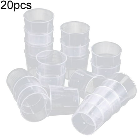 20Pcs 60ML Plastic Measuring Cup