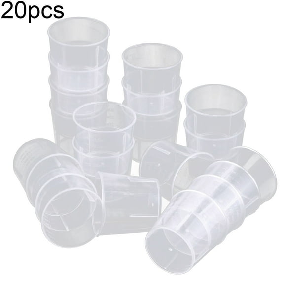 20Pcs 60ML Plastic Measuring Cup