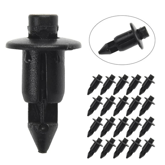 20Pcs 6mm Black Rivet Fairing Bodys Trim Panel Fastener Screws Clips For Suzuki Motorcycle Car Accessories Auto Fastener Clips