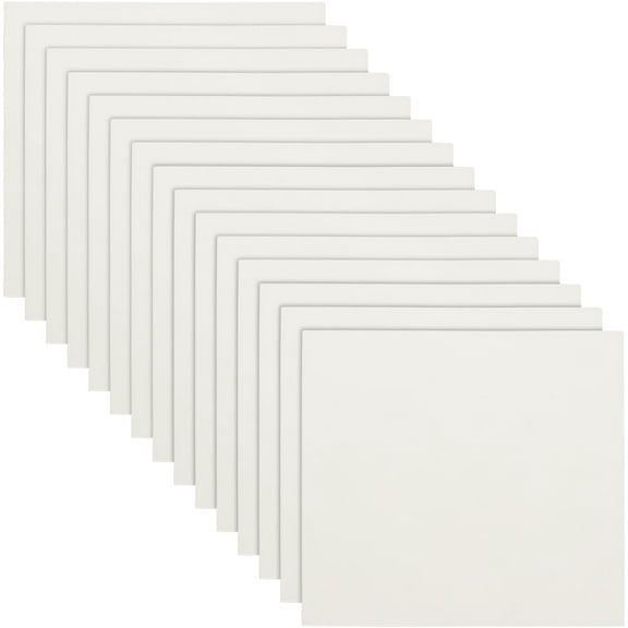 20Pcs 7.9x7.9 Inch Mat Board Center White Paper Picture Photo Frame Mat Backer Boards for Frame Picture Framing Backing White