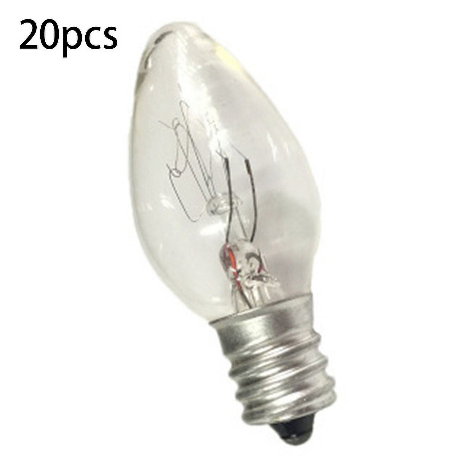 20Pcs 7 Watt C7 E12 Night Light Bulb and Lamp Replacement Bulbs,Clear