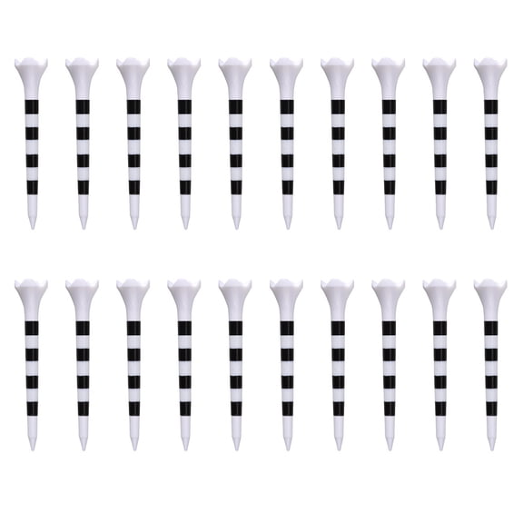20Pcs 70mm 83mm Golfs Tees Golfs Support Tees for Long Distances Hitting Plastics Golfs Base Low Resistance Golfs Tees