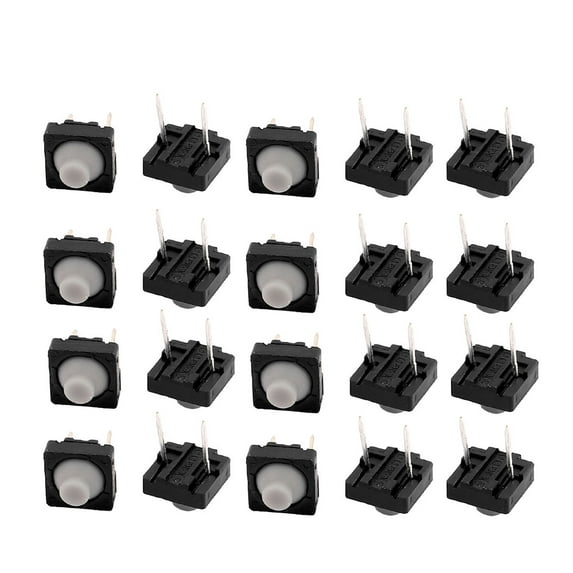 20Pcs 8x8mm Panel PCB Silica Gel Momentary Tactile Tact Push Button Switch 2P