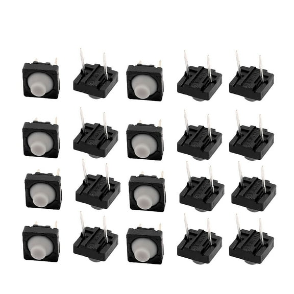20Pcs 8x8mm Panel PCB Silica Gel Momentary Tactile Tact Push Button Switch 2P
