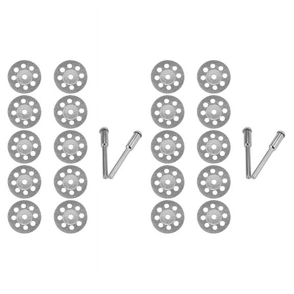 20Pcs Accessories 20mm Diamond Cutting Disc for Metal Grinding Wheel Disc Mini Circular Saw for Drill Rotary Tool