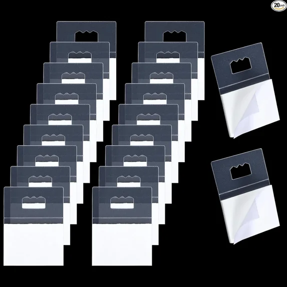 20Pcs Adhesive Picture Hanger, Foamboard Hanging Hooks Without Nails, Plastic Cl