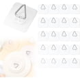 thumbnail image 1 of 20Pcs Adhesive Plate Hangers for the Wall,Plate Wall Hangers for Display,Invisible Picture Hanging Vertical Hooks for Decorative Plates,Photo Frames,Paintings and Art,2.63"20Pcs, 1 of 6