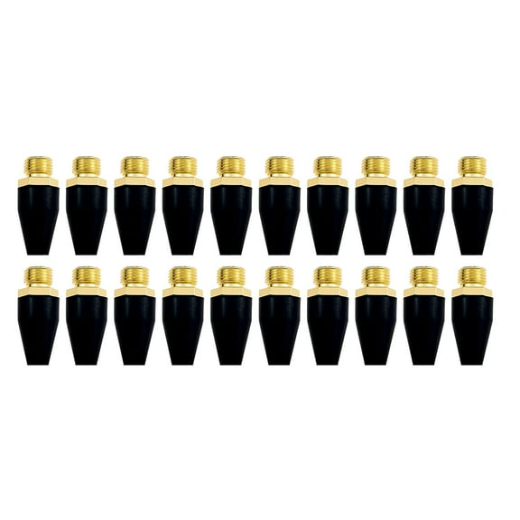 20Pcs Air Blower Tip Black Rubber Tip Air Nozzle Air Tool For Air Nozzle Tip Blow Tool Automotive Car Vehicle Accessory