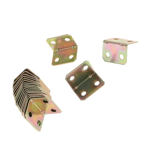 20Pcs Angle Bracket Fastener Corner Frame Fixing Connector Wooden 18 x 18 x 23mm