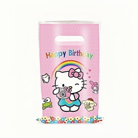 Kitty Anime Cartoon Theme Party Gift Bags, 20Pcs Medium
