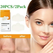20Pcs Anti-Blackhead Nasal Patch Nose Blackhead Remover Deep Cleansing Improve Pores Remove Blackheads, Pimples, Zits and Oil, XL Hydrocolloid Patches