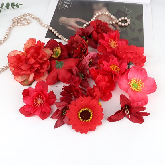 20Pcs Artificial Floating Flower Curtain Wedding Couple Photo Backdrop Decoration DIY Floral Design Party Home Decor Supplies