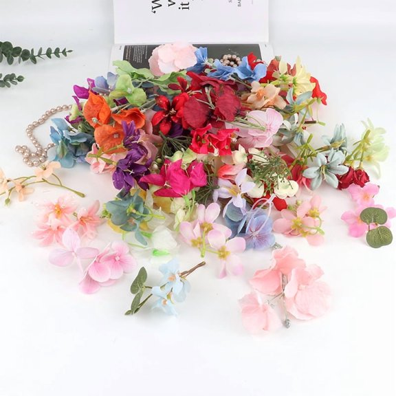 20Pcs Artificial Floating Flower Curtain Wedding Couple Photo Backdrop Decoration DIY Floral Design Party Home Decor Supplies