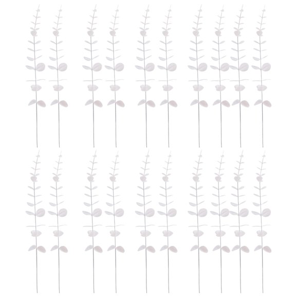 20Pcs Artificial Leaves,Realistic Not Wither Non-fading Decor,Simulated Eucalyptus Leaves Party Decor