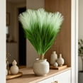 thumbnail image 1 of 20Pcs Artificial Pampas Grass, 21.6 Inch Faux Dried Natural Reed Soft Fluffy Design, Boho Floral Bouquet, Vase Ornament for Home Living Room Wedding Centerpiece Decor, 1 of 6