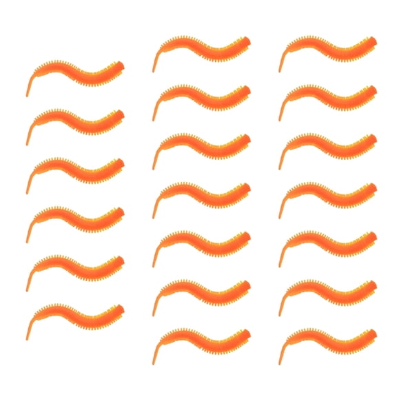 20Pcs Artificial Worm Baits Sandworms Swimbaits Wobbler 7.5cm