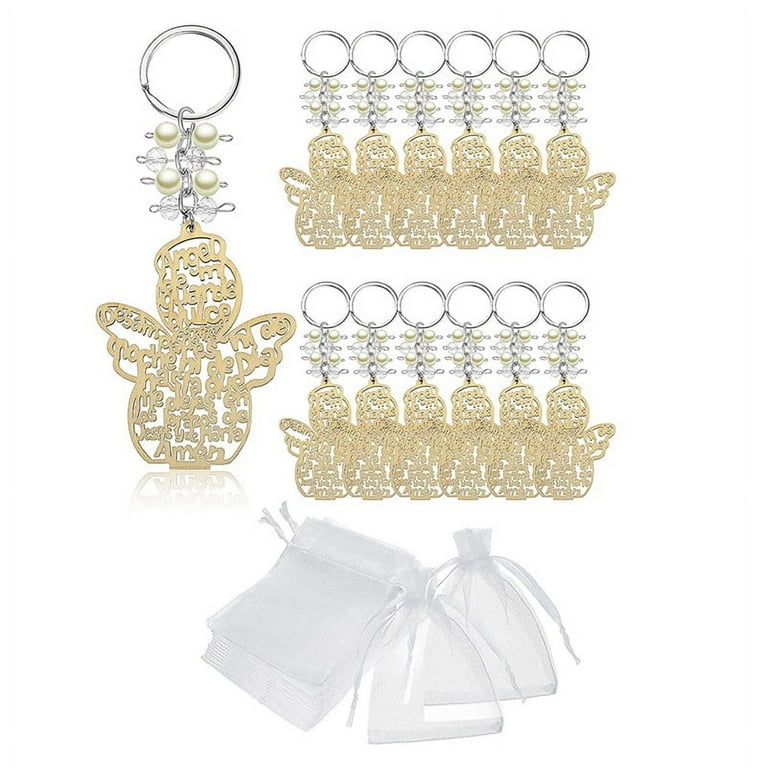 Gadpiparty 16 Pcs Angel Keychain Angel Charms Angel Dangle Charms for  Keychains Key Chain Charms Lucky Keychain Baby Baptism Favors Baby Shower  Favors