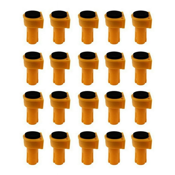 20Pcs Bench Dogs,Woodworking Table Stop with Non-Slip Pad Multipurpose Woodworking Accessories for Workbench 19mm