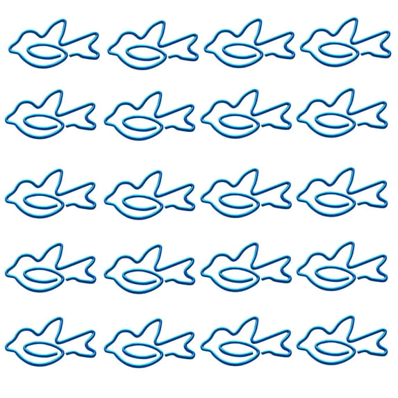20Pcs Bird Shaped Paper Clips Bookmark Clip Decorative Binder Clips for Office Document Organizing (Blue) 1.3x0.71"