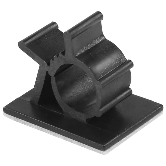 20Pcs Black Adjustable Plastic Cable Clamps Self Adhesive Car Cable Clips Wire Organizer,20 x Cable clips,black