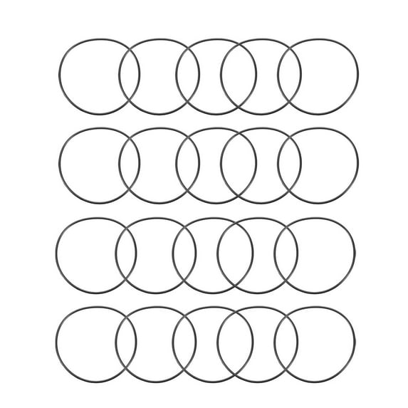 20Pcs Black Round Nitrile Butadiene Rubber NBR O-Ring 70mm OD 1.9mm Width