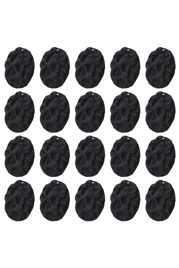 20Pcs Blank Stamping Charms Black Charms Metal Stamping Blanks Geometric Oval Frosted Charms