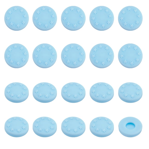 20Pcs Blue Button Covers