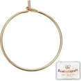 thumbnail image 1 of 20Pcs/Box Wine Glass Charm Rings Gold, 1 of 9
