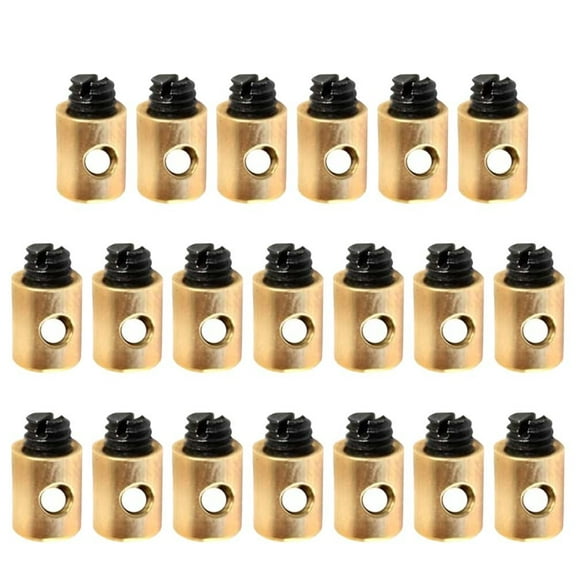 20Pcs Brake Cable Nipple Screws Replacement Motorcycle Solderless Throttle Cable