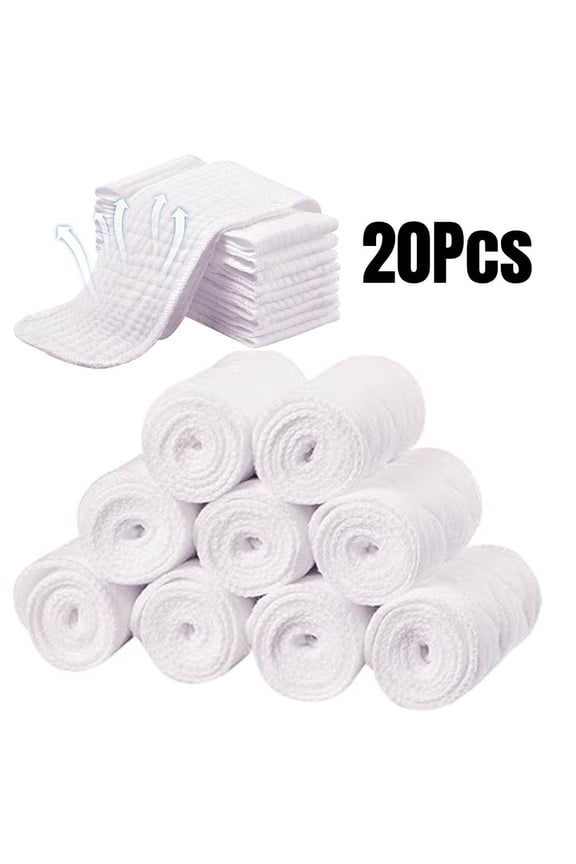 20Pcs Under Breast Sweat Absorber Pads,3-Layer Under Bra Sweat Liners,Cotton Bra Liners to Absorb Sweat,Reusable Breast Pads,Breathable Boob Liners Sweat for Women Sweating Supplies