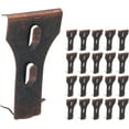 thumbnail image 1 of 20Pcs Brick Clips for Hanging Outdoors, Steel Picture Hangers, Heavy Duty Brick Wall Hangers for 2-1/4 inches to 2-3/8 inches High Bricks, 1 of 7